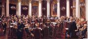 Ilya Repin Formal Session of the State Council Held to Hark its Centeary on 7 May 1901,1903 oil